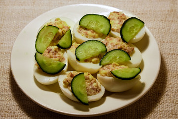 eggs stuffed with liver