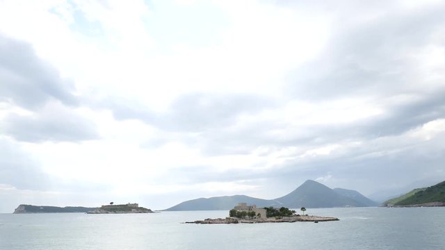 Mamula Island, a former concentration camp in Montenegro, the Adriatic Sea