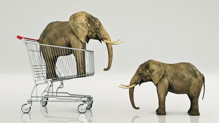 House in a bubble fly in the air. 3d rendering