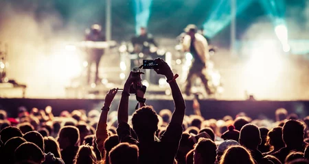Foto op Plexiglas crowd at concert - summer music festival © Melinda Nagy