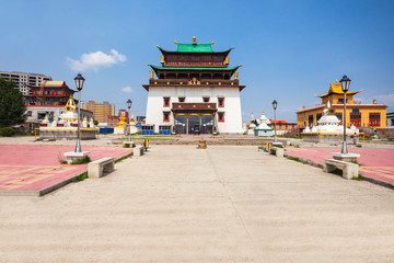 Gandan Monastery in Ulaanbaatar