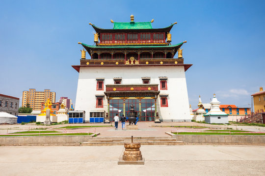 Gandan Monastery in Ulaanbaatar