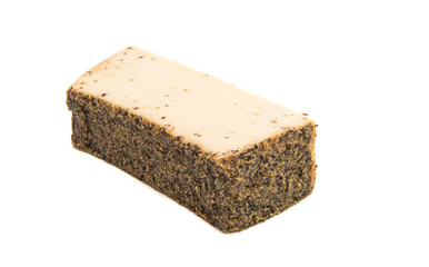 Cheese with spices isolated
