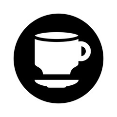 coffee cup silhouette isolated icon vector illustration design