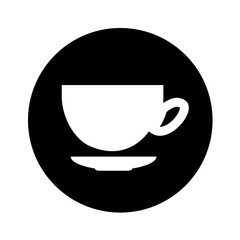 coffee cup silhouette isolated icon vector illustration design