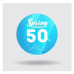 Big Sale Banner. Crystal. Vector Illustration