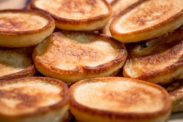 Golden pancakes