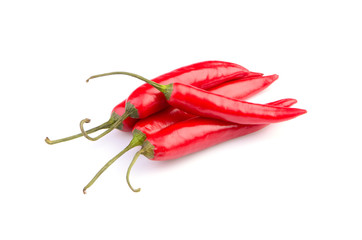 Bitter pepper on a white background