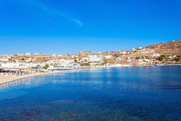 Fototapeta premium Mykonos island beach, Greece