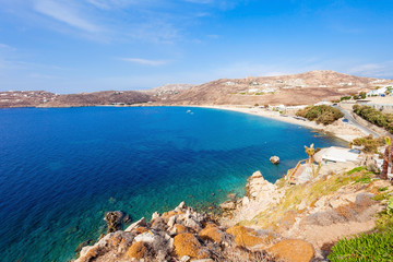 Fototapeta na wymiar Mykonos island beach, Greece