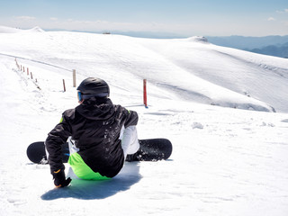 Fototapeta na wymiar The top of Kalavrita ski center
