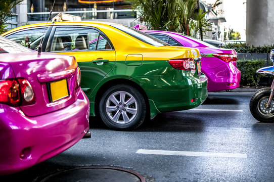 traffico e trasporti in taxi a Bangkok