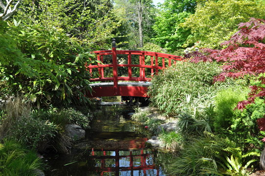 Pont japonais du Parc de l'amiti&eacute;