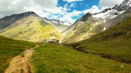  Way to Martin Busch Cottage in Ötztal Alps, Austria
