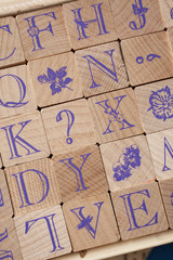 stamps word letters