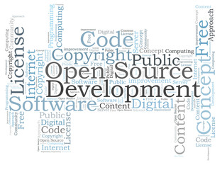 Open Source Software word cloud