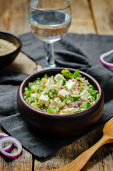 Cucumber quinoa Feta salad