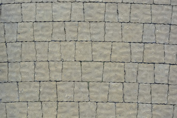 Close-up stonewall texture