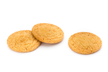 Cookies nuts on the  isolated on white background.