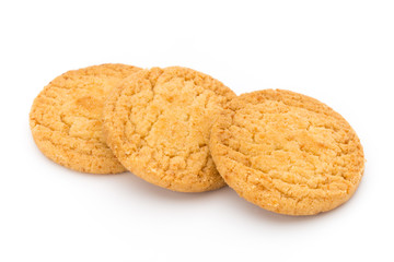 Cookies nuts on the  isolated on white background.