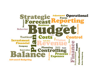Budget word cloud