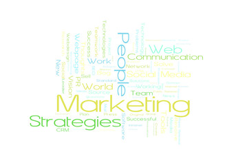 People Marketing word cloud