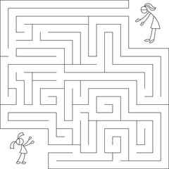 Labyrinth texture pattern