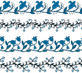 Seamless decorative borders