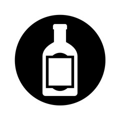 mexican tequila bottle isolated icon vector illustration design