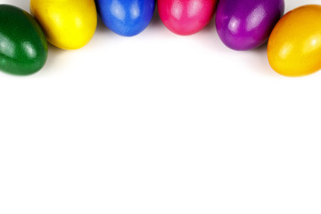 gefärbte Ostereier - freigestellt