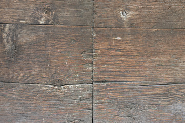 old wooden planks with cracked paint