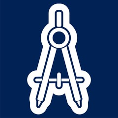 School divider icon - vector illustration