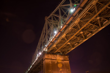 Montreal Jacques Cartier Bridge At Night
