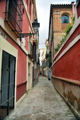 Fototapeta na wymiar Calles de la Juderia, Sevilla