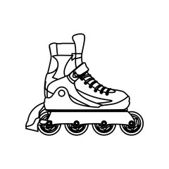 Rollers and ice skates sport vector,illustration, icon