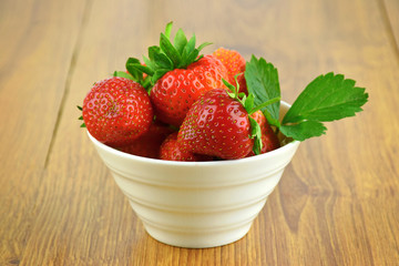 Healthy strawberry. Natural vitamins. Close-up.