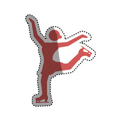 Rollers and ice skates sport vector icon