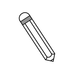 Wooden pencil isolated icon vector illustration graphic design