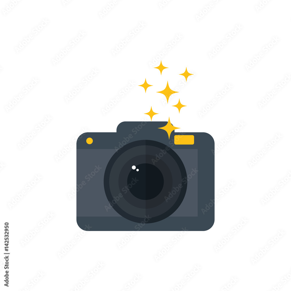 Canvas Prints Photographic camera isolated icon vector illustration graphic design