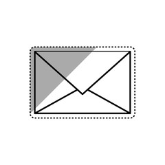 Email or mail symbol icon vector illustration graphic design