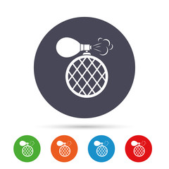 Perfume bottle sign icon. Glamour fragrance.