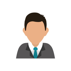 Businessman executive profile icon vector illustration graphic design
