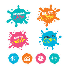 Diagram graph Pie chart. Presentation billboard.