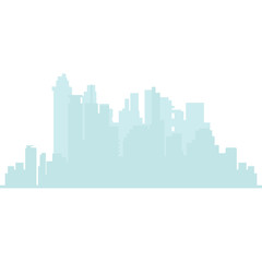 Fototapeta premium Isolated cityscape silhouette