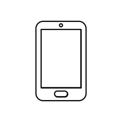 Mobile smartphone technology icon vector illustration graphic design