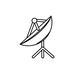 Parabolic antenna isolated icon vector illustration graphic design