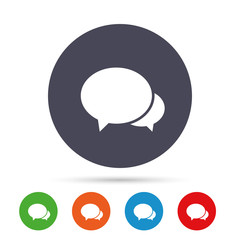 Speech bubbles icon. Chat or blogging sign.