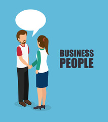 business people isometrics design, vector illustration eps10 graphic 