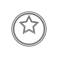 Empty stamp label icon vector illustration graphic design