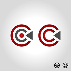 letter c logo, icon and symbol vector illustration